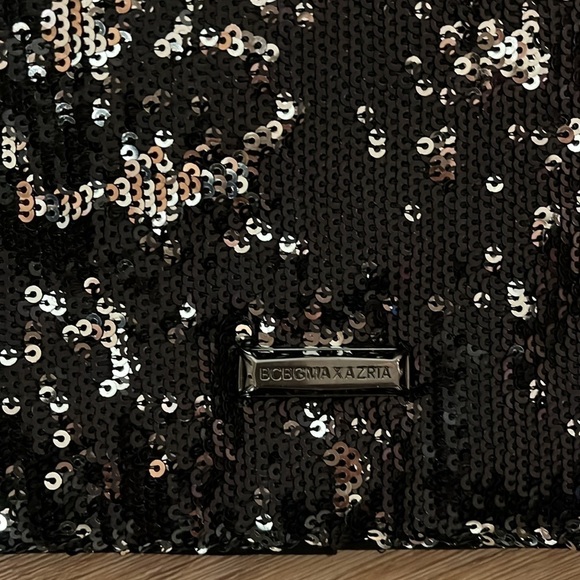 Gorgeous Black Sequin Envelope Clutch Evening Bag - Picture 5 of 5